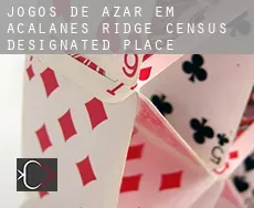 Jogos de azar em  Acalanes Ridge